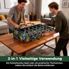 2 in 1 Mini Kickertisch mit abnehmbaren Beinen für Tischplatte Fußballtisch mit 2 Bällen Schwarz Bild 5
