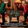 2 in 1 Mini Kickertisch mit abnehmbaren Beinen für Tischplatte Fußballtisch mit 2 Bällen Schwarz Bild 3