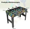 2 in 1 Mini Kickertisch mit abnehmbaren Beinen für Tischplatte Fußballtisch mit 2 Bällen Schwarz Bild 1