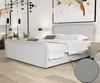 Boxspringbett Schlafzimmerbett MABEL 160x200cm Stoff Brooklyn Fog Bild 2