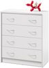 Kommode >Olli< in Weiß - 74x86x35cm (BxHxT) Bild 2
