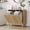 MODFU Wäschekorb Badezimmer-Wäschekorb-Aufbewahrungsschrank (mit herausnehmbarem Innenkorb, Badezimmer-Wäscheschrank, 1 St) Bild 4