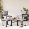 vidaXL gartenmöbel 4 pcs 2-Sitzanzahl Hellgrau Polyester 42009982 Bild 3