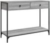 vidaXL Konsolentisch Grau Sonoma 100x34,5x75 cm Holzwerkstoff 834173 Bild 2