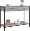 vidaXL Konsolentisch Grau Sonoma 100x34,5x75 cm Holzwerkstoff 834173 Bild 3