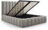 Micadoni Bett Kelp Samt Bluvel Hellgrau 160x200 Bild 4