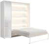 Vente-unique - RAPILI Bett Holz, Platte BeigeWeiß - B 50 cm239,2 cm x H 225,2 cm x L 229 cm Bild 3