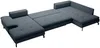 Vente-unique - ARCHIBALD Sofa Stoff Blau - B 205 cm x H 82 cm x L 347 cm Bild 4
