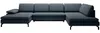 Vente-unique - ARCHIBALD Sofa Stoff Blau - B 205 cm x H 82 cm x L 347 cm Bild 2