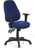 hjh OFFICE Profi Bürostuhl ZENIT PRO Stoff, Verstellbare Sitzhöhe, Mit Armlehne, Blau Bild 4