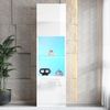BlingBin Vitrine Hochglanzvitrine, Hochschränke, Lagerschrank mit LED-Beleuchtung (Produkttragfähigkeit: 60 kg (Tragfähigkeit der Trennwand aus gehärtetem Glas 20 kg), 1-St, 45*35*160 cm, Produktmaterial: Spanplatte) Freistehende Vitrinen mit 1 Glasböd... Bild 3