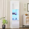 BlingBin Vitrine Hochglanzvitrine, Hochschränke, Lagerschrank mit LED-Beleuchtung (Produkttragfähigkeit: 60 kg (Tragfähigkeit der Trennwand aus gehärtetem Glas 20 kg), 1-St, 45*35*160 cm, Produktmaterial: Spanplatte) Freistehende Vitrinen mit 1 Glasböd... Bild 5