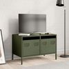 vidaXL TV-Schrank Olivgrün 68x39x43,5 cm Kaltgewalzter Stahl 851236 Bild 3