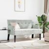 vidaXL Chesterfield Bank Hellgrau 112 x 65,5 x 75 cm Samt 42019286 Bild 3