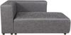 Sofa Suldal 2-Sitzer mit Longchair Wildlederimitat Schwarz [en. casa] Bild 5