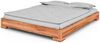 Bett Bento 2 aus Kernbuche massiv 80x200 cm ohne Kopfteil mit Holzbeinen Bild 1