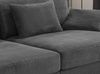 Big-Sofa 290 cm breit Federkern Lounge Couch extratief Cordbezug in Dunkelgrau Bild 5