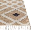 Teppich Jute beige schwarz 200 x 300 cm geometrisches Muster Kurzflor ESENCIK Bild 4