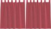 vidaXL Voile Vorhänge mit Stangentaschen 2 Stk. Weinrot 4102246 Bild 2