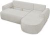 Ecksofa Jazz mit Schlaffunktion und Bettkasten - Bouclé-Stoff - L-Form Couch, Polstersofa, Schlafsofa, Sofagarnitur, Bettsofa (Rosa (Coral 45), Ecksofa Rechts) Bild 4