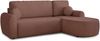Ecksofa Jazz mit Schlaffunktion und Bettkasten - Bouclé-Stoff - L-Form Couch, Polstersofa, Schlafsofa, Sofagarnitur, Bettsofa (Rosa (Coral 45), Ecksofa Rechts) Bild 2