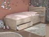 Vente-unique - TENALIA Bett Holz, Platte Beige - B 216,8 cm x H 88,6 cm x L 121,5 cm Bild 5