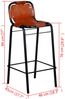 Barhocker 2 Stk. Echtleder [244248] Bild 5