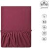 leevitex® Spannbettlaken Spannbettlaken Premium Elasthan, Gummizug: rundum, blickdicht, Anti-Pilling, 97% Baumwolle, 3% Elasthan, 40 cm Steg Bild 3