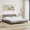 vidaXL Bettgestell "Dover" Taupe 180x200 cm Stoff 373229 Bild 2