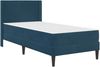vidaXL Bettgestell mit Matratze mit Kopfteil Blau 80 x 200 cm Samt 3414830 Bild 3