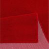 SANAT Kurzflor Teppich Wohnzimmer - Uni Modern Teppiche fürs Schlafzimmer, Arbeitszimmer, Büro, Flur, Kinderzimmer und Küche - Rot, 120x170 cm Bild 3