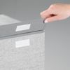 Wäschetruhe 2er Set mDesign faltbarer Wäschekorb 2 Fächer Deckel + Griffe grau Bild 5
