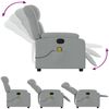 vidaXL Massage-Relaxsessel, hellgrauer Stoff 3206252 Bild 5