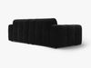 Micadoni Sofa Kendal 4-Sitzer Samt Magic Velvet Schwarz Bild 3