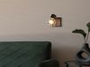 LED Wandstrahler mit Gitter Lampenschirm in Gold, Breite 9cm Bild 4