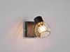 LED Wandstrahler mit Gitter Lampenschirm in Gold, Breite 9cm Bild 3