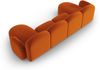 Micadoni Panorama Sofa Blair 6-Sitzer Samtstoff Terrakotta Bild 3