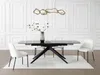 Vente-unique - LEGRIO Esstisch Glas Schwarz - B 90 cm x H 76 cm x L 240 cm180 cm Bild 2