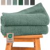 Hausfelder Handtücher Premium Duschtuch 2er Set (Hellgrün, 2 Duschtücher 70x140 cm), (Set, 2-St), 100% Baumwolle, weich, saugfähig, Uni-Farben Bild 5