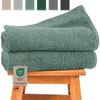 Hausfelder Handtücher Premium Duschtuch 2er Set (Hellgrün, 2 Duschtücher 70x140 cm), (Set, 2-St), 100% Baumwolle, weich, saugfähig, Uni-Farben Bild 4