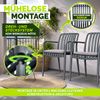 tillvex® Gartenstühle 4er Set Stapelbar Wetterfest | Outdoor Stühle bis 120kg belastbar | Gartenstühle Outdoor | Terrassenstuhl Gartenmöbel Balkon Garten Terrasse Bild 4