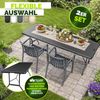 tillvex® Gartenstühle 4er Set Stapelbar Wetterfest | Outdoor Stühle bis 120kg belastbar | Gartenstühle Outdoor | Terrassenstuhl Gartenmöbel Balkon Garten Terrasse Bild 3