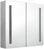vidaXL LED-Bad-Spiegelschrank Betongrau 62x14x60 cm 326518 Bild 3