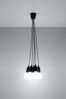 Pendelleuchte, PVC, Schwarz, 5-flammig, H 90 cm Bild 4