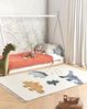 Baumwollteppich Dinosaurier Aufdruck 140 x 200 cm Beige GHARTA Bild 3