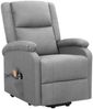 vidaXL Massagesessel mit Aufstehhilfe Hellgrau Stoff 329709 Bild 2