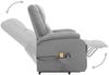 vidaXL Massagesessel mit Aufstehhilfe Hellgrau Stoff 329709 Bild 5