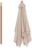 vidaXL Sonnenschirm mit Holz-Mast 150x200 cm Taupe 44536 Bild 5