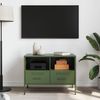 vidaXL TV-Schrank Olivgrün 68x39x50,5 cm Stahl 843050 Bild 3