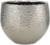 BOLTZE GRUPPE GmbH Übertopf Übertopf Lajos Steingut H. 19 cm Ø. 24 cm silber groß Bild 1